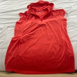 Women’s XL Tommy Bahama Island Zone Dress with hood and pockets-Like new-Orange